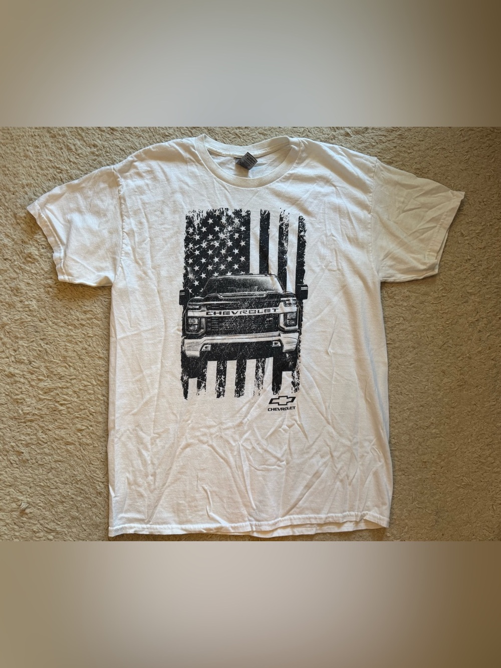 Chevrolet flag t shirt